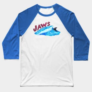 Painted Jaws Wave Baseball T-Shirt